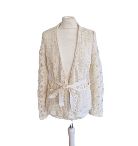 Manoush damenjacke ecru - damenjacke, blumen